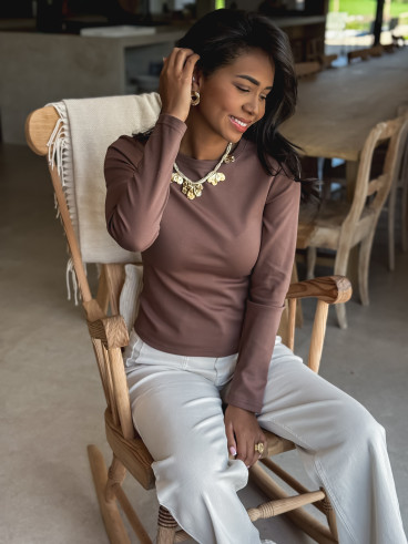 Blouse Celenya - Cacao