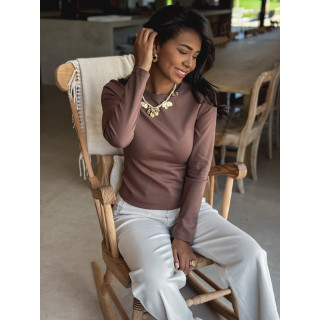 Blouse Celenya - Cacao