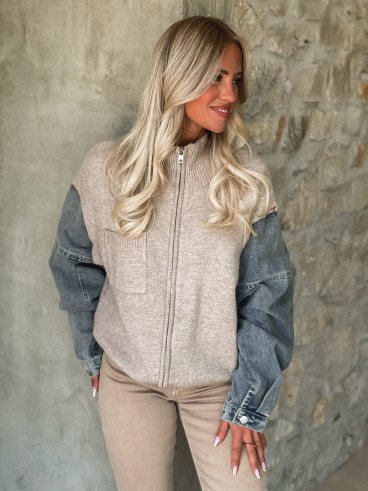 Gilet Kira - Taupe