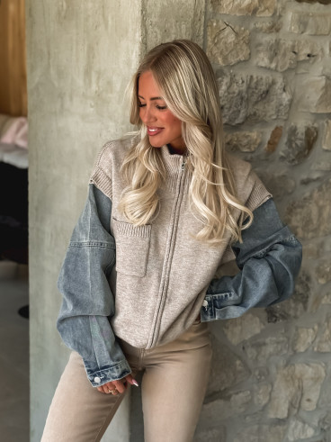 Gilet Kira - Taupe