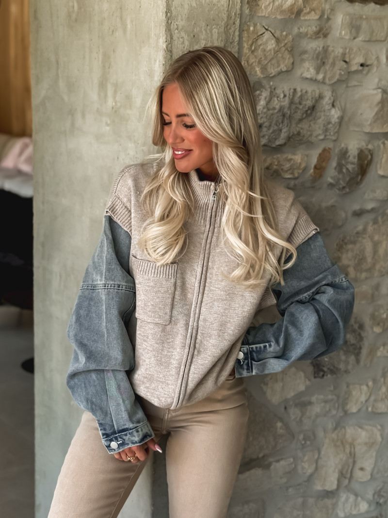 Gilet Kira - Taupe