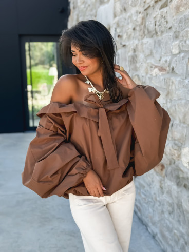 Blouse Blandine - Chocolat