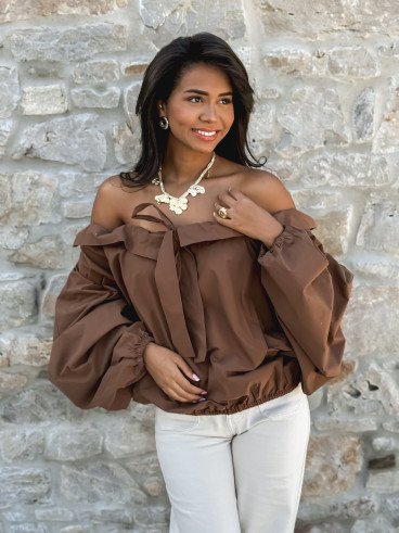 Blouse Blandine - Chocolat