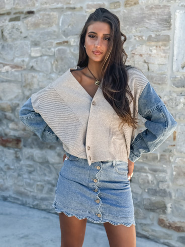 Gilet Rhéa - Taupe