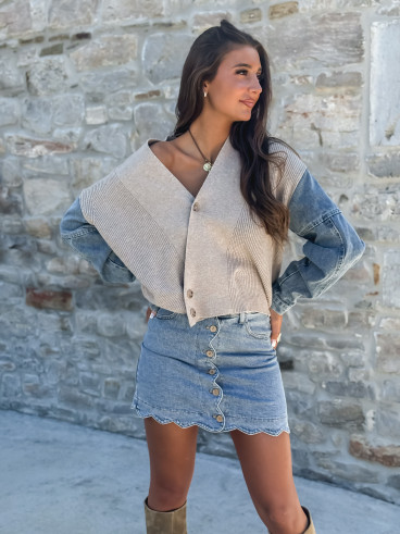 Gilet Rhéa - Taupe