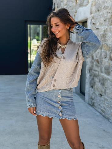 Gilet Rhéa - Taupe