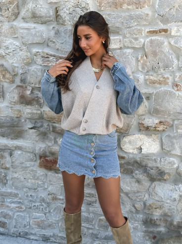 Gilet Rhéa - Taupe