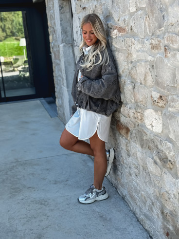Veste en jeans Ysia - Gris