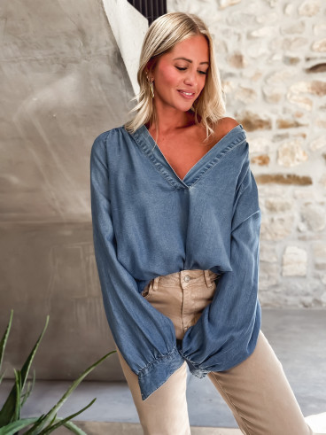 Blouse Mirae - Bleu jeans