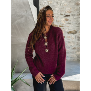 Pull Nayah - Bordeaux