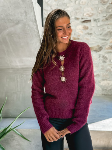 Pull Nayah - Bordeaux