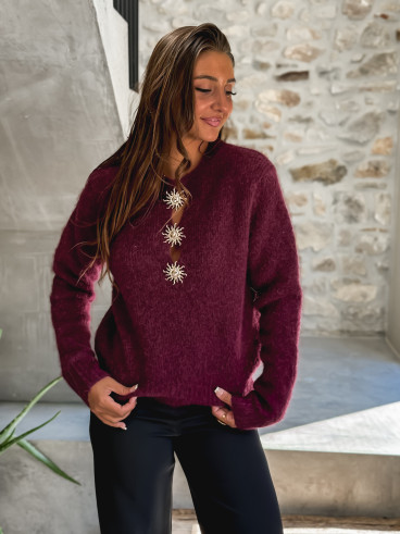 Pull Nayah - Bordeaux
