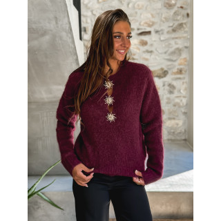 Pull Nayah - Bordeaux