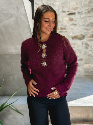 Pull Nayah - Bordeaux