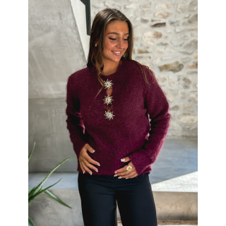 Pull Nayah - Bordeaux
