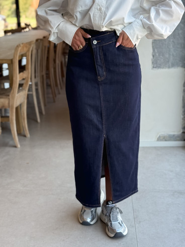 Jupe en jeans Zephyra - Bleu foncé