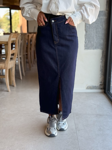 Jupe en jeans Zephyra - Bleu foncé