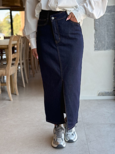 Jupe en jeans Zephyra - Bleu foncé