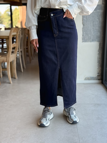 Jupe en jeans Zephyra - Bleu foncé