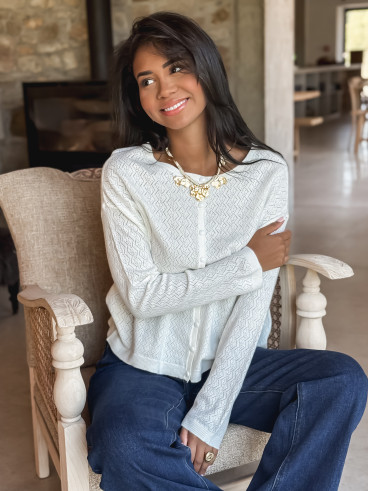 Gilet Lauranne - Ecru