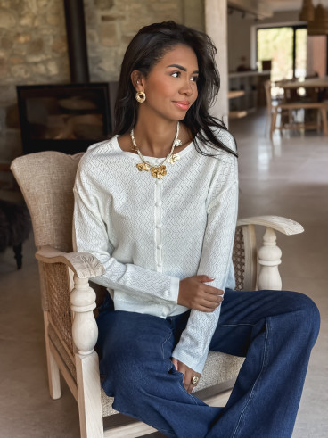 Gilet Lauranne - Ecru