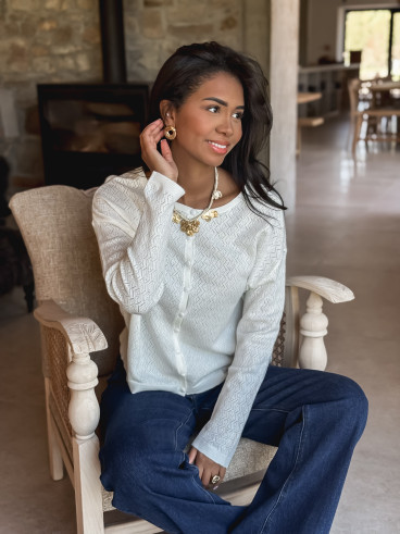 Gilet Lauranne - Ecru