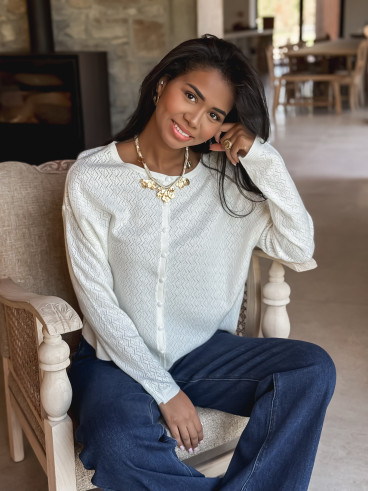 Gilet Lauranne - Ecru