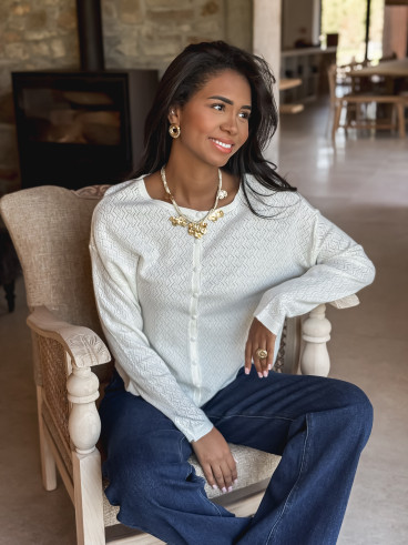 Gilet Lauranne - Ecru