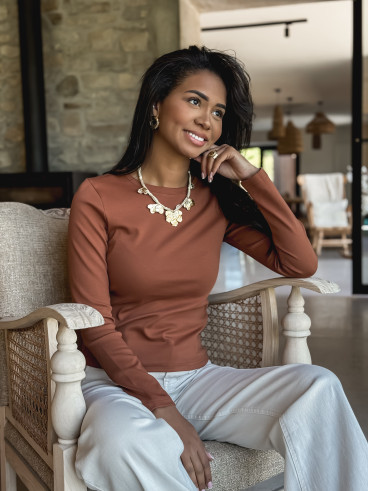 Blouse Celenya - Camel