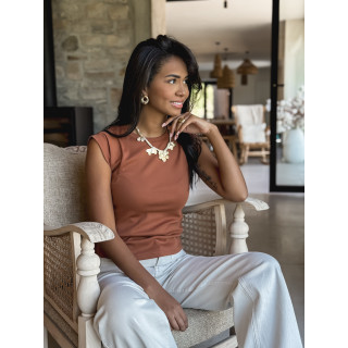 Blouse Celenya - Camel