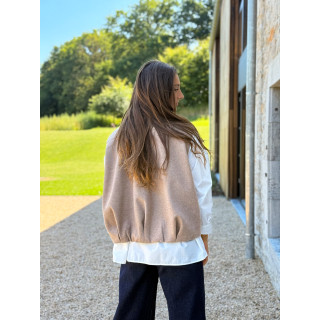 Veste sans manches Carlyne - Beige