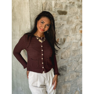 Gilet Jolanta - Chocolat