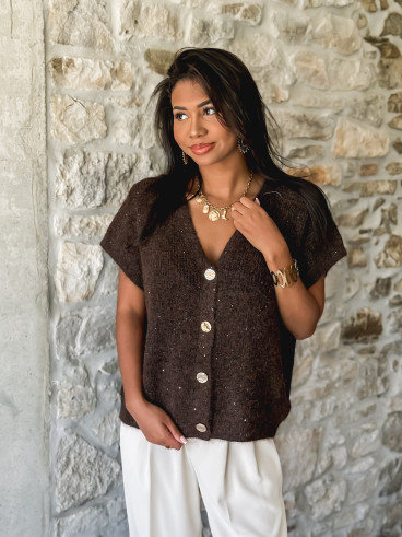 Gilet Ayline - Chocolat