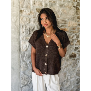 Gilet Ayline - Chocolat