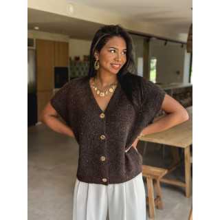 Gilet Ayline - Chocolat