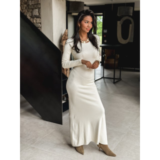 Robe longue Typhène - Ecru