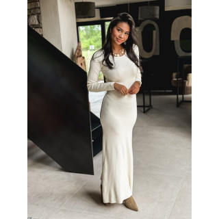 Robe longue Typhène - Ecru