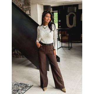 Pantalon Nathalie - Chocolat