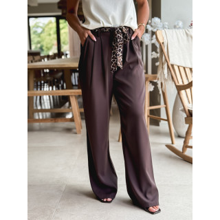 Pantalon Rosaleen - Chocolat/Léopard