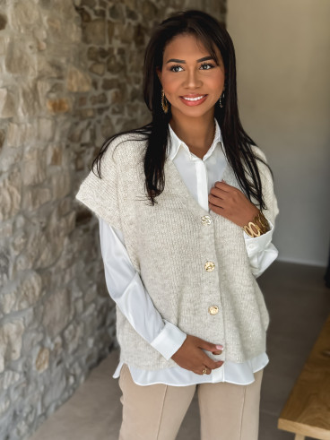 Gilet Ayline - Beige