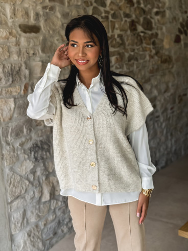 Gilet Ayline - Beige