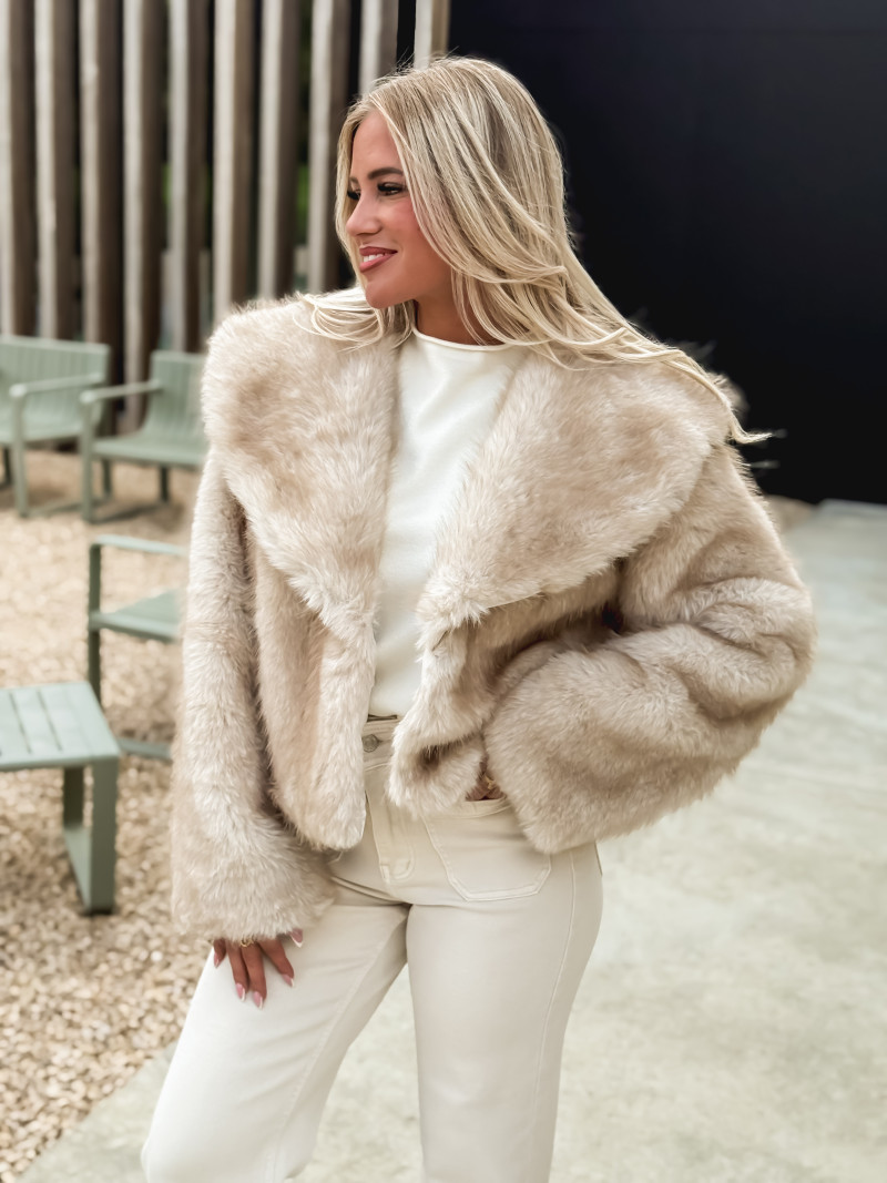 Veste en fourrure Careen - Beige