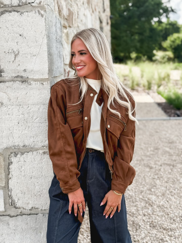 Veste courte Yanah - Camel