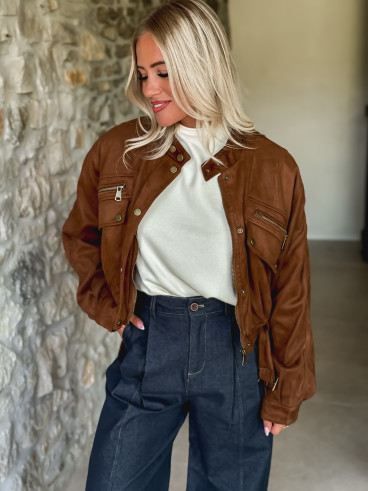 Veste courte Yanah - Camel