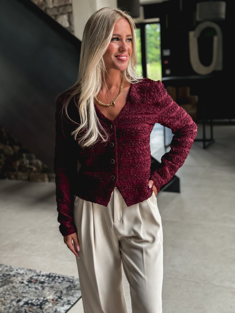 Blouse Lynnie - Bordeaux