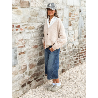 Casquette Léopard Humberta - Beige/Noir