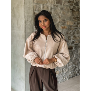Veste en suédine Hénora - Beige