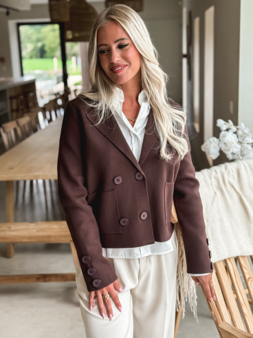 Gilet Raissa - Chocolat