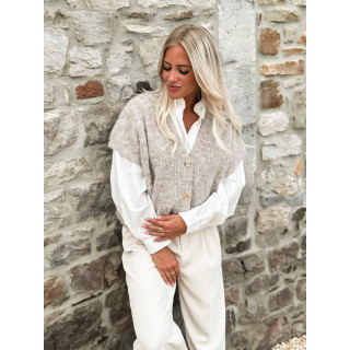 Gilet Ayline - Taupe