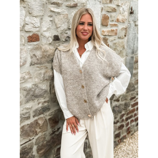 Gilet Ayline - Taupe
